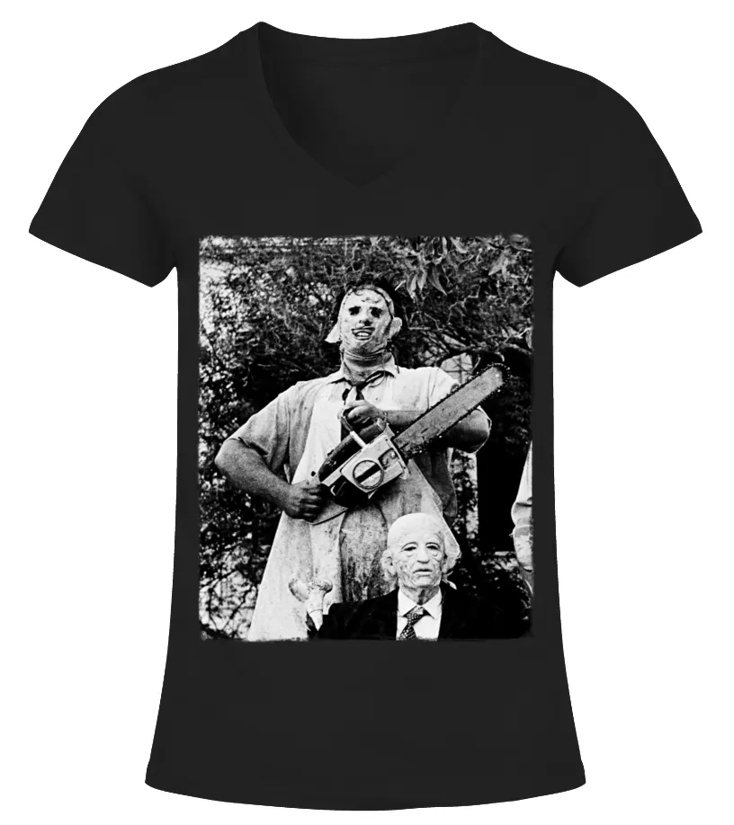 005. The Texas Chainsaw Massacre BK Camiseta cuello pico Mujer
