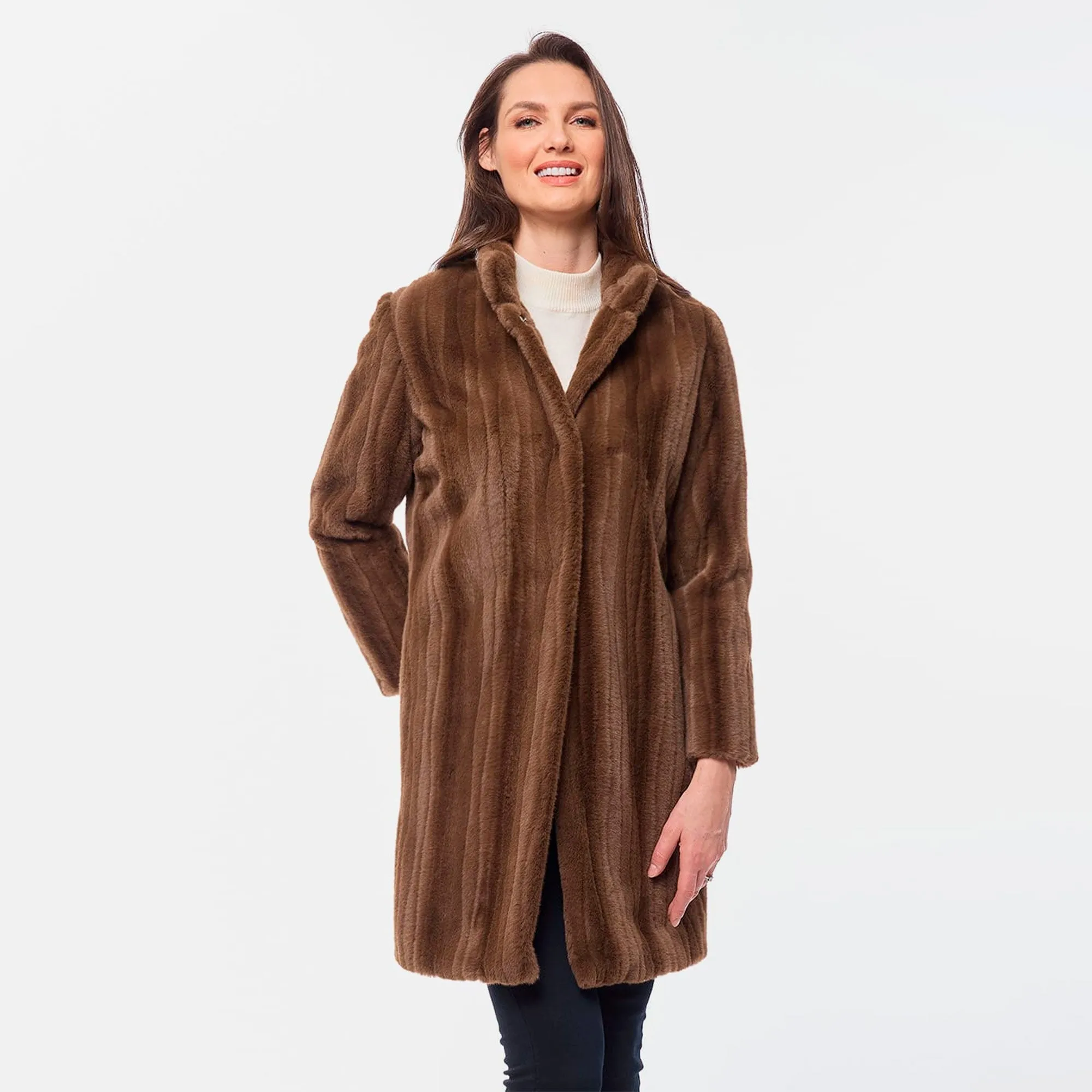 Abrigo Mink con Cuello Foleys 224158