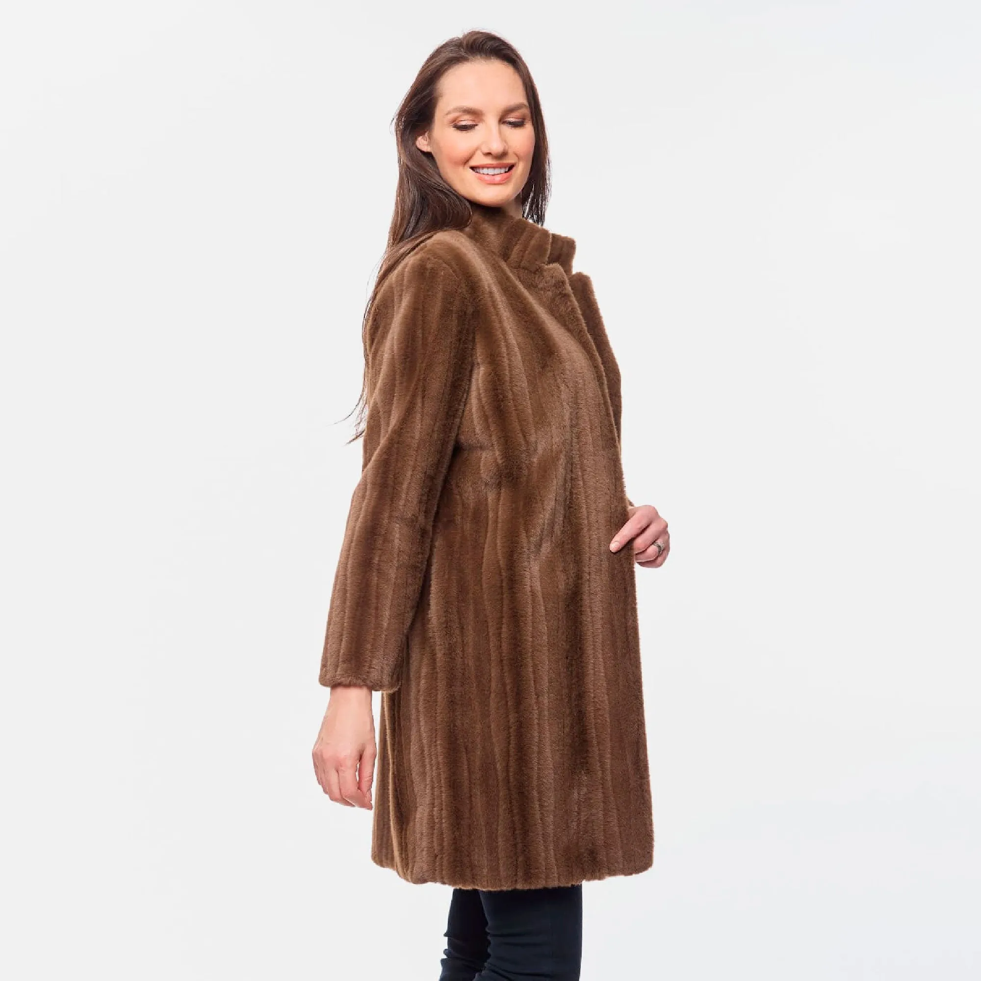 Abrigo Mink con Cuello Foleys 224158