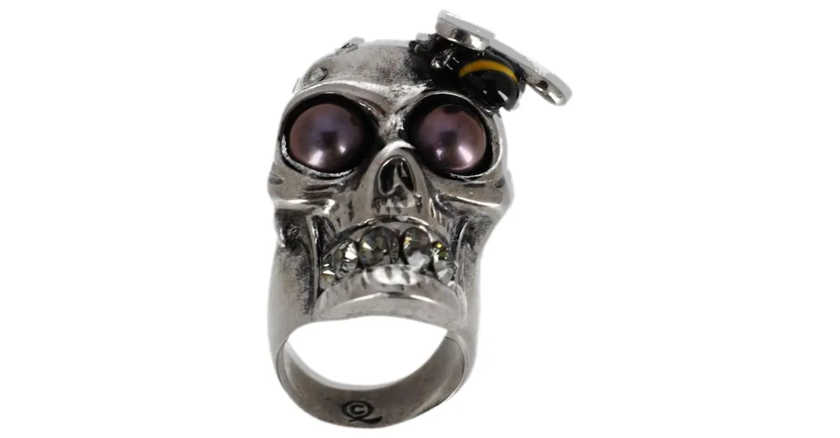 Anillo calavera Bisutería fina y moda Alexander McQueen Plata 