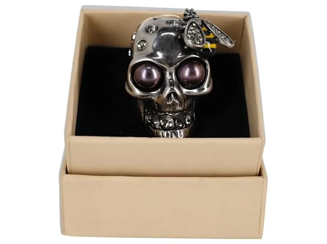 Anillo calavera Bisutería fina y moda Alexander McQueen Plata 