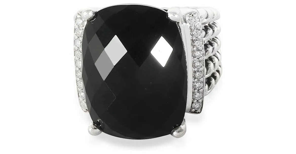 Anillo de moda Wheaton Onyx de David Yurman en plata esterlina 0,2 CTW Metálico 