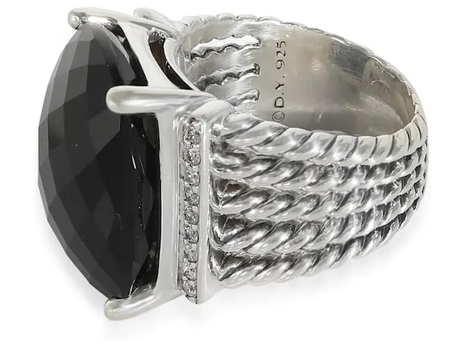 Anillo de moda Wheaton Onyx de David Yurman en plata esterlina 0,2 CTW Metálico 