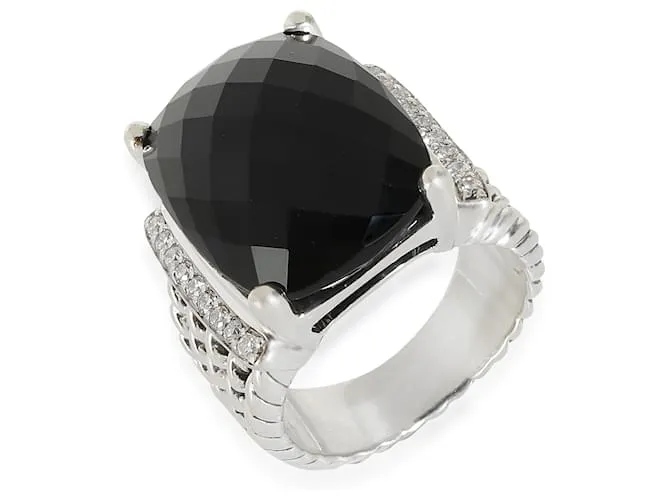 Anillo de moda Wheaton Onyx de David Yurman en plata esterlina 0,2 CTW Metálico 