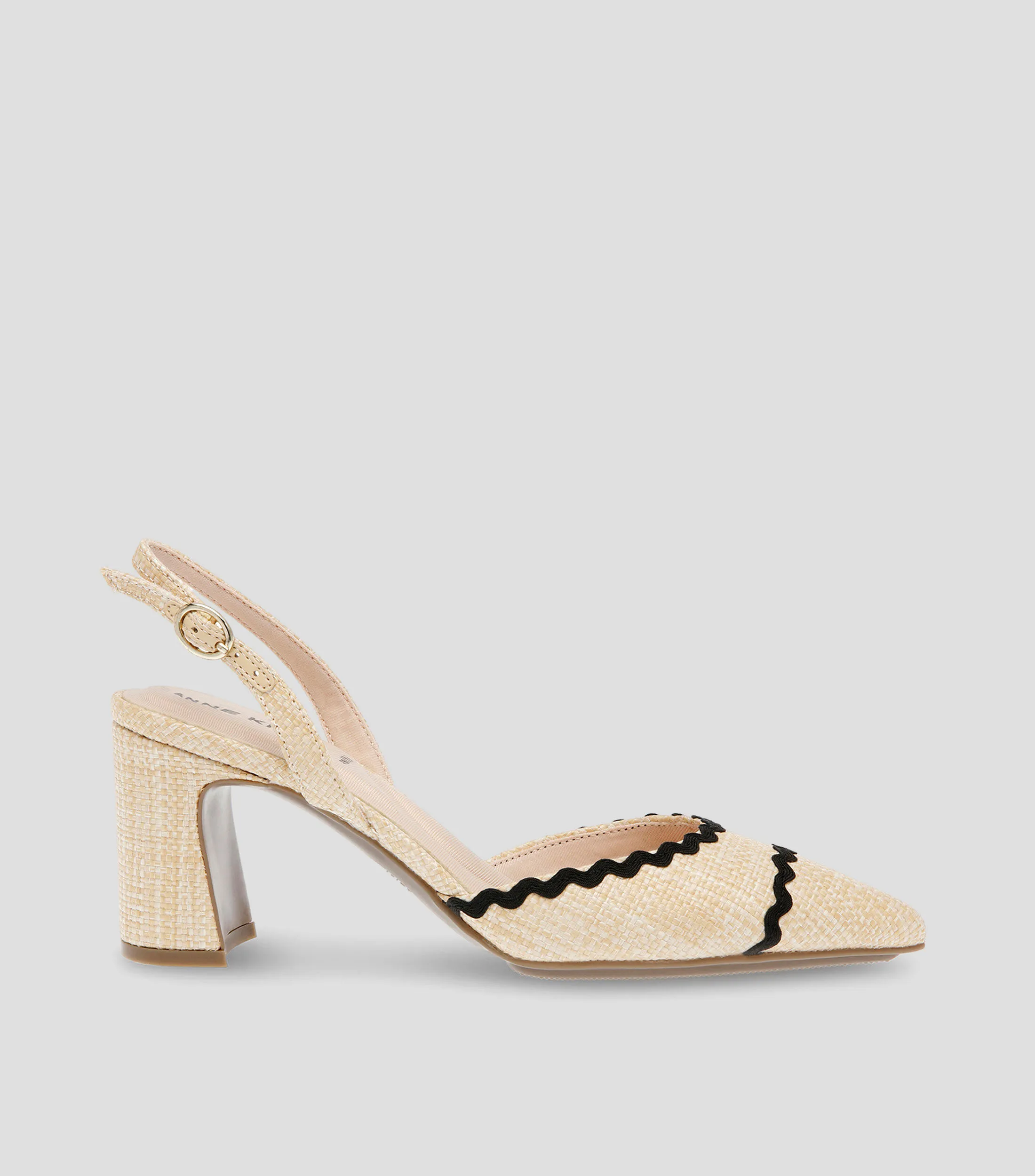 Anne Klein Zapatillas de Tacón Bajo Media Luna Mujer