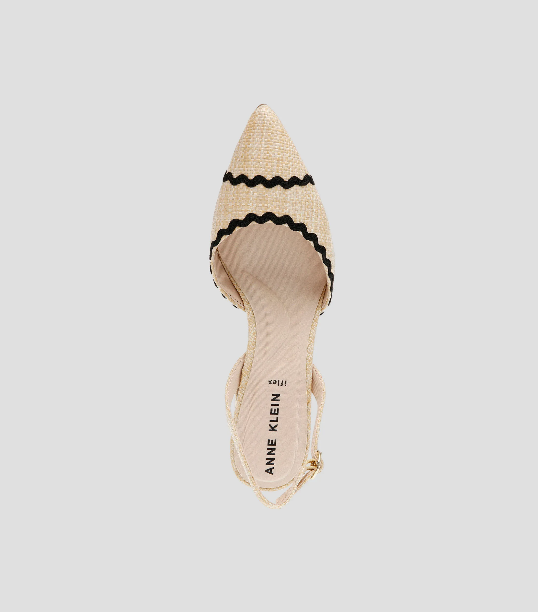 Anne Klein Zapatillas de Tacón Bajo Media Luna Mujer