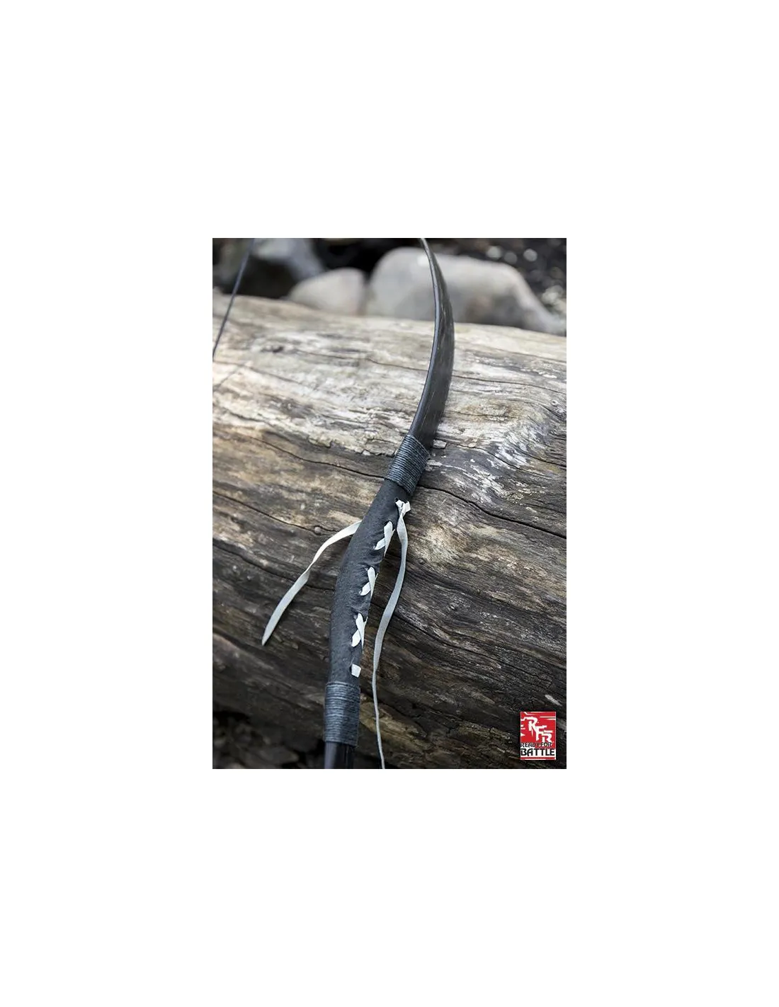 Arco medieval negro. Cuerda 88 cm.