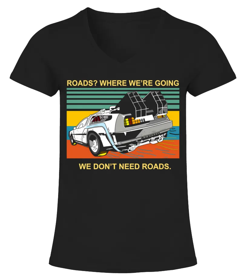 Back To The Future BK (41) Camiseta cuello pico Mujer