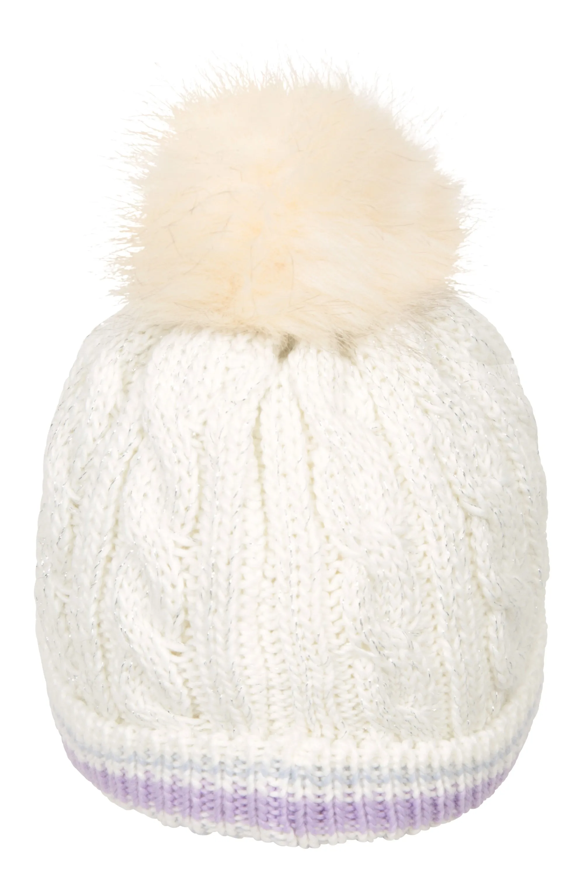 Badged gorro con pompón infantil