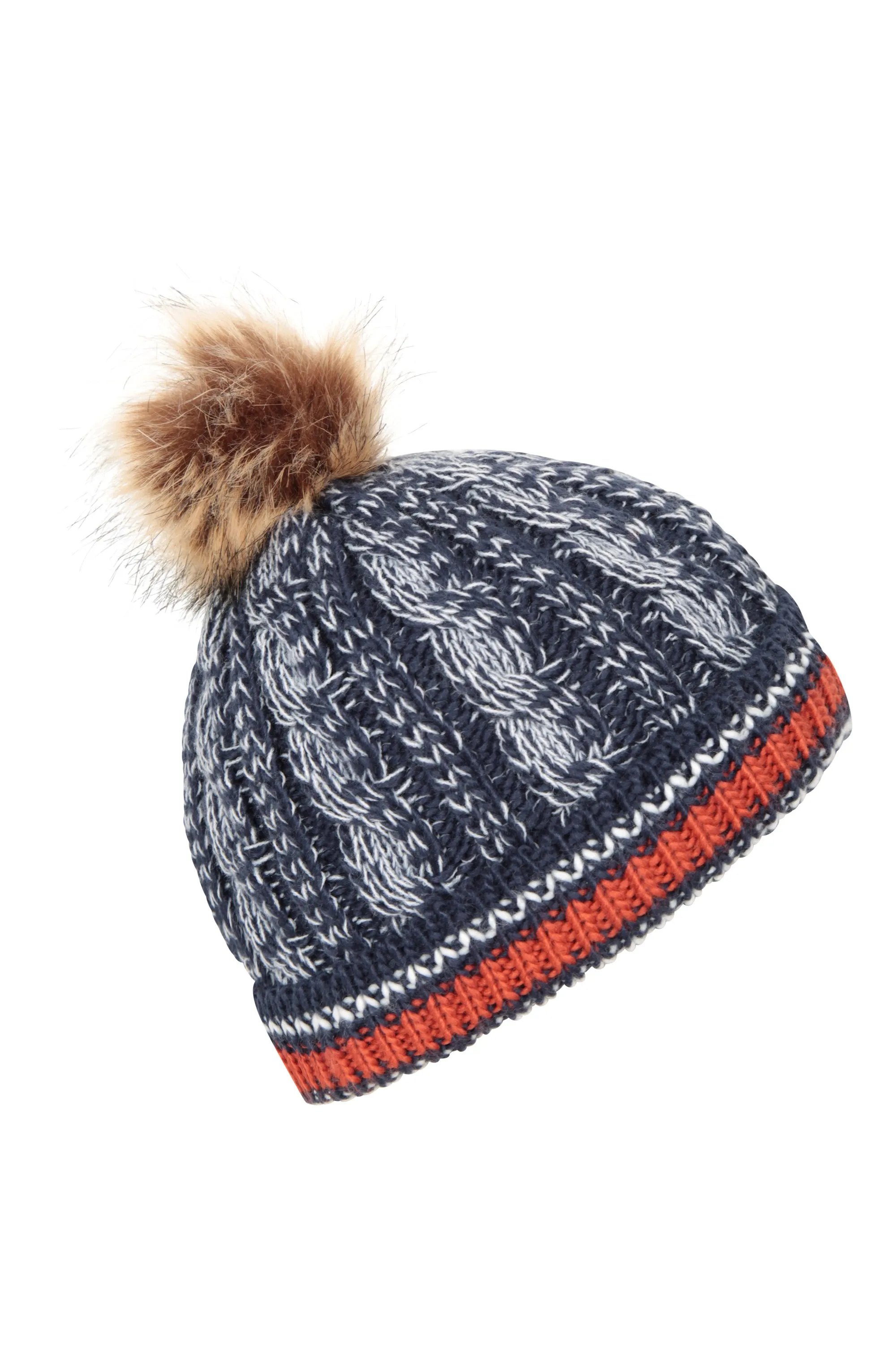 Badged gorro con pompón infantil