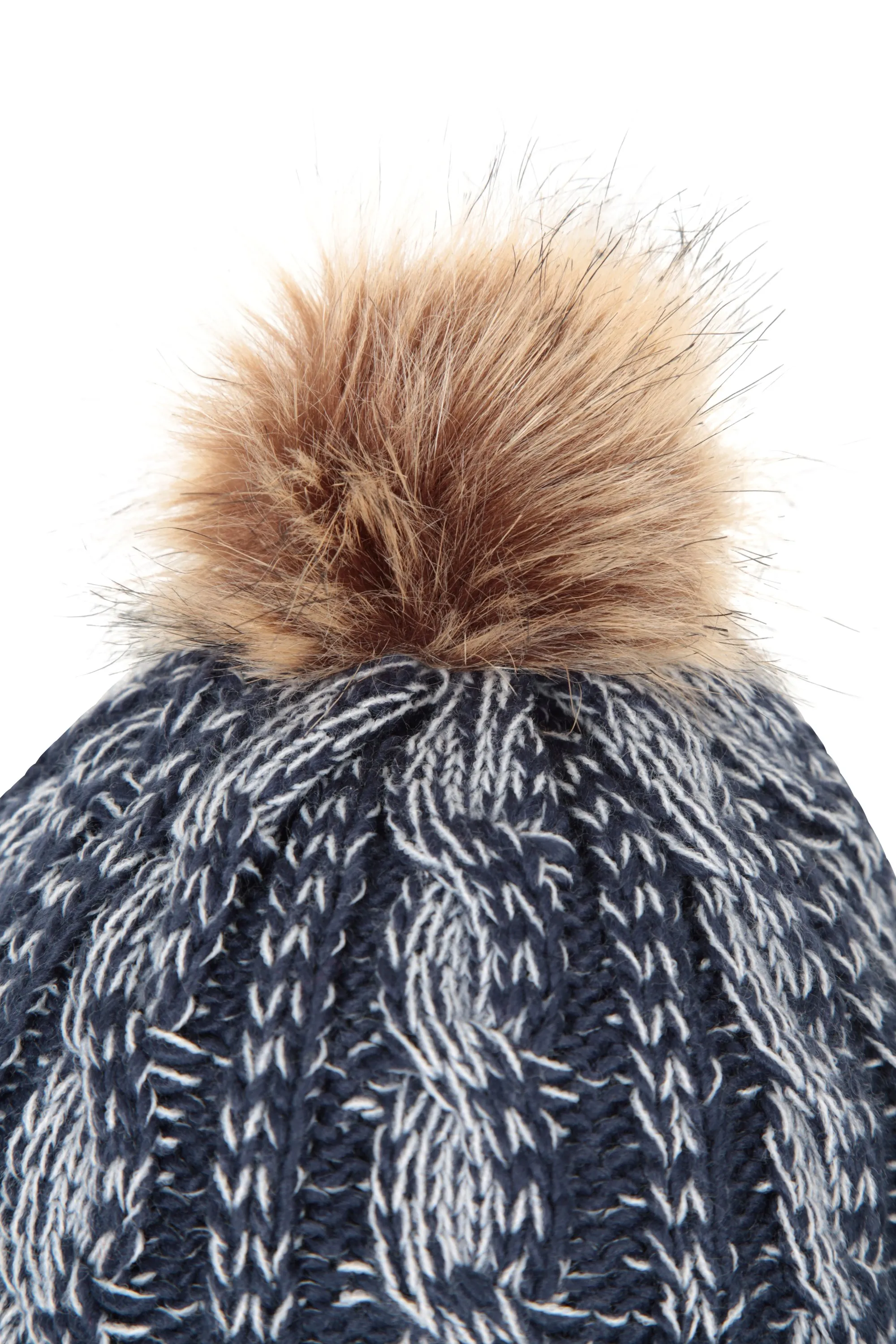 Badged gorro con pompón infantil
