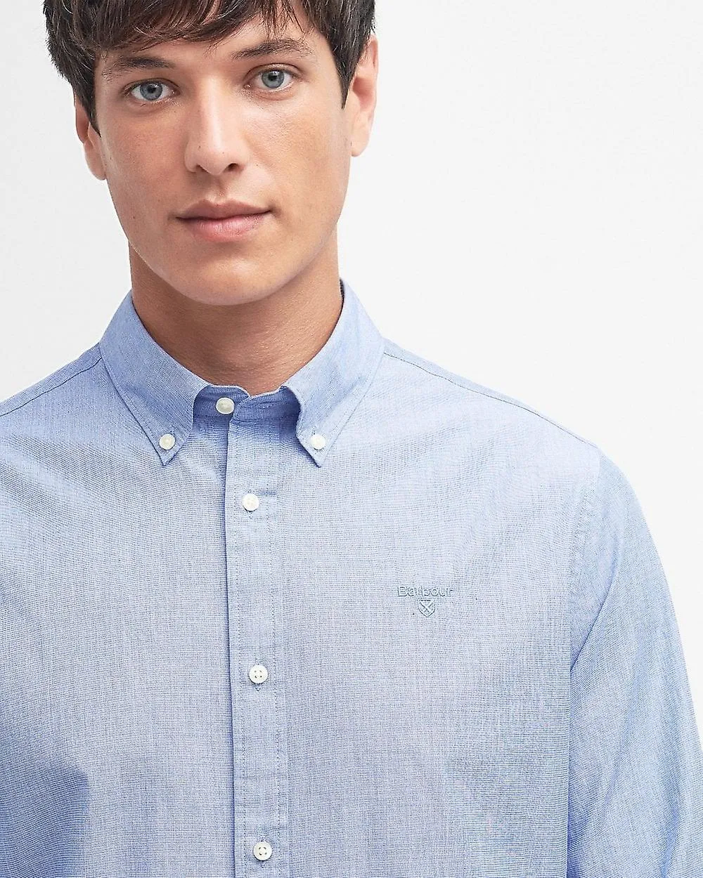Barbour Barbour Crest Popelin Camisa de manga larga para hombre