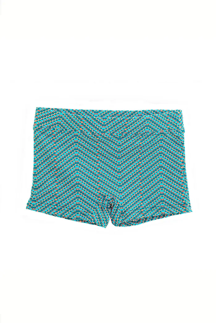 Bañador de Lycra Niño Espiga Turquesa