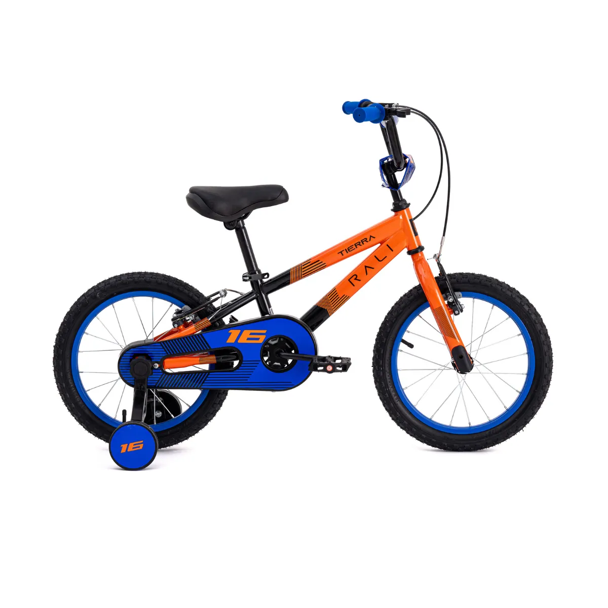 Bicicleta Infantil Tierra Negro con Naranja