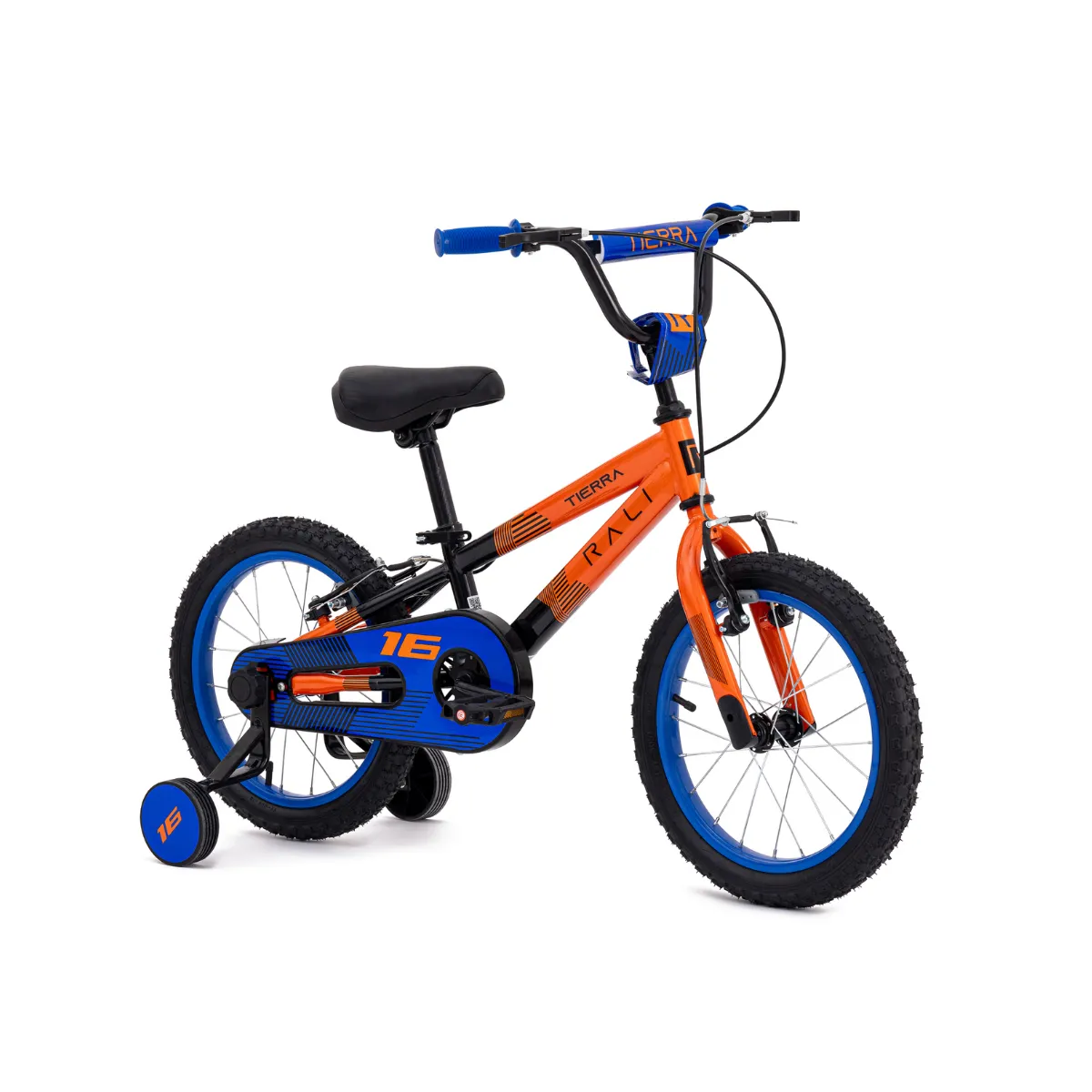 Bicicleta Infantil Tierra Negro con Naranja