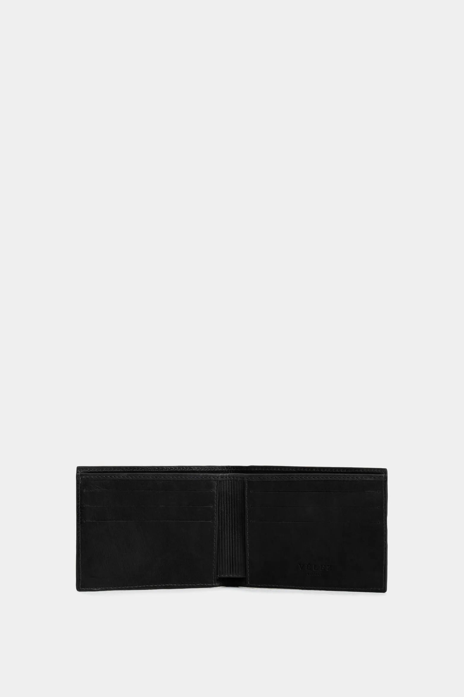 Billetera Apricale de cuero para hombre detalle contraste