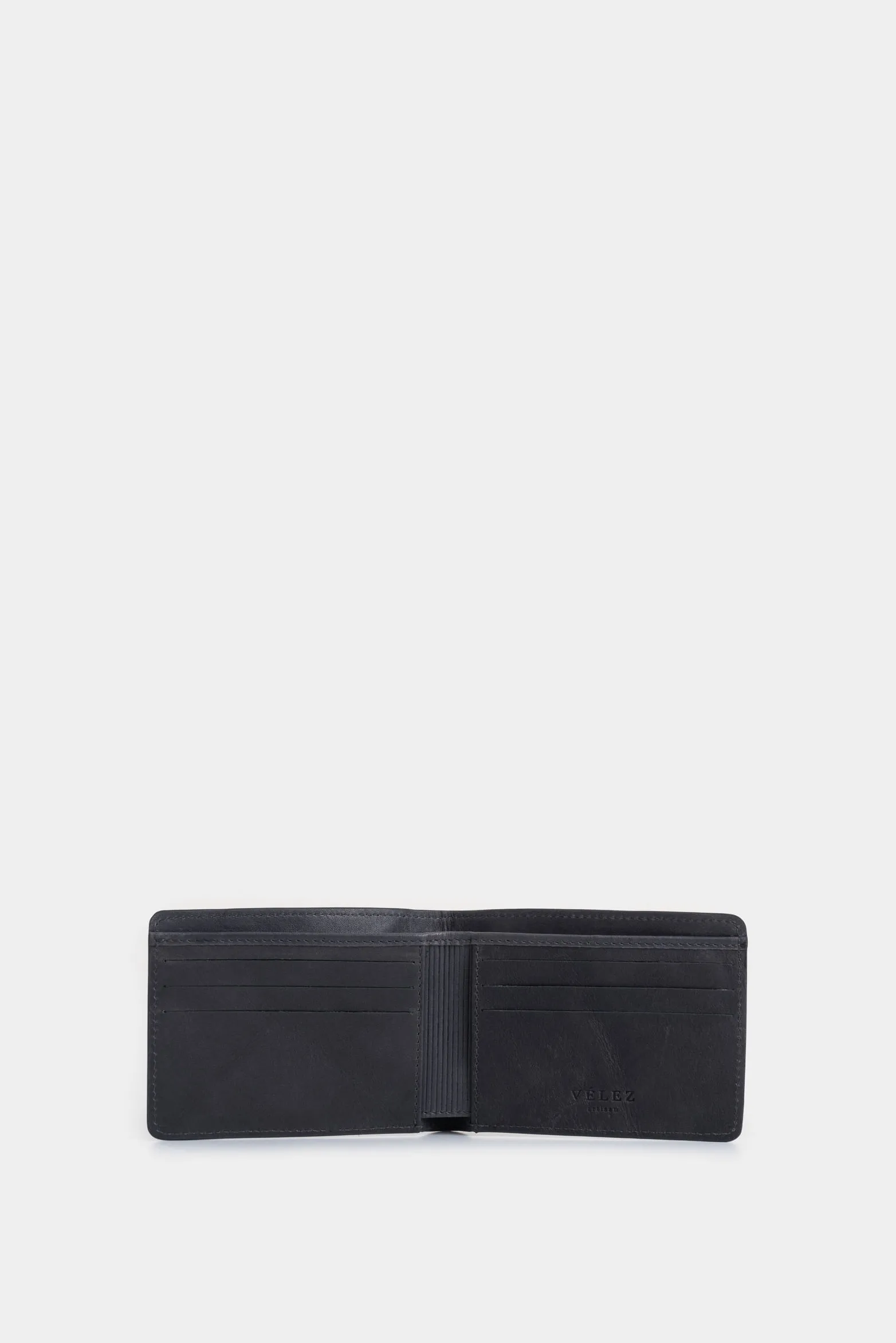 Billetera Lyra de cuero para hombre detalle tejido