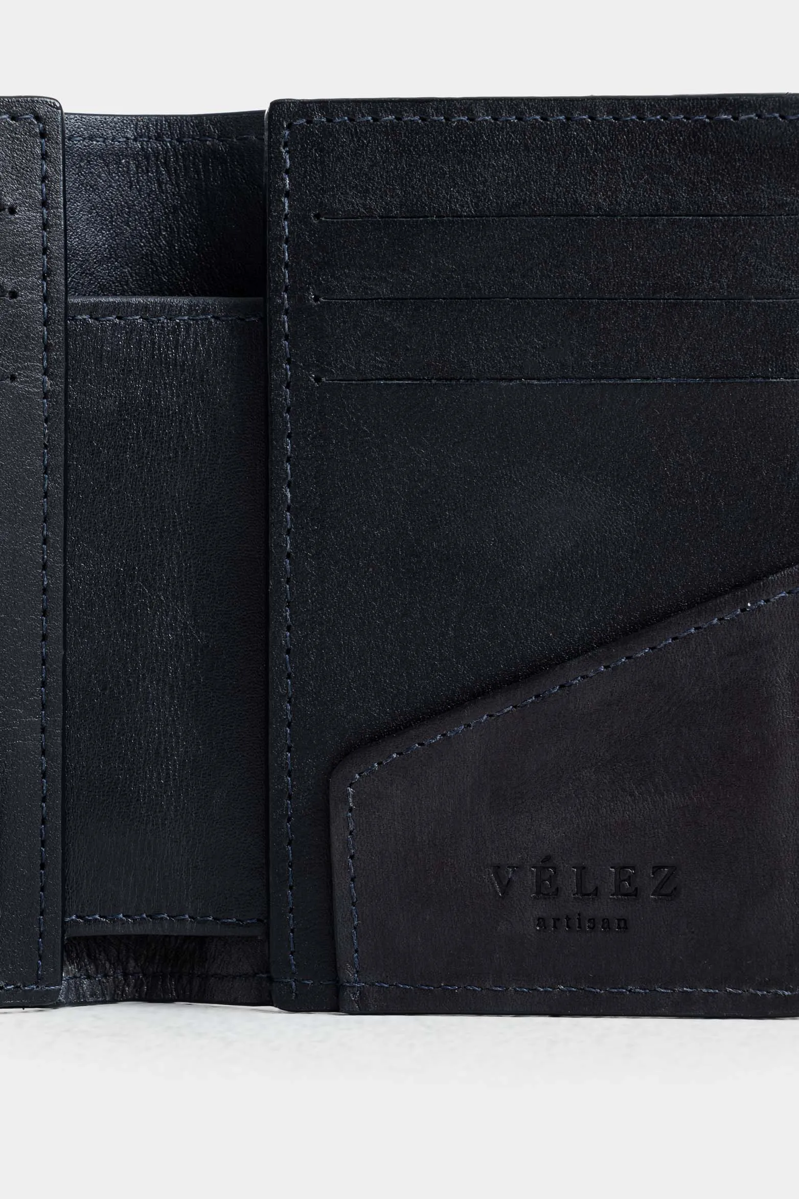 Billetera shadow de cuero para hombre acabado degradé