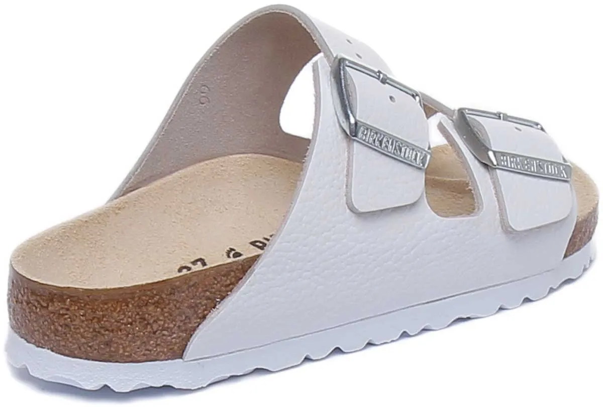 Birkenstock Arizona BS Sandalia de piel de doble tira para en moca