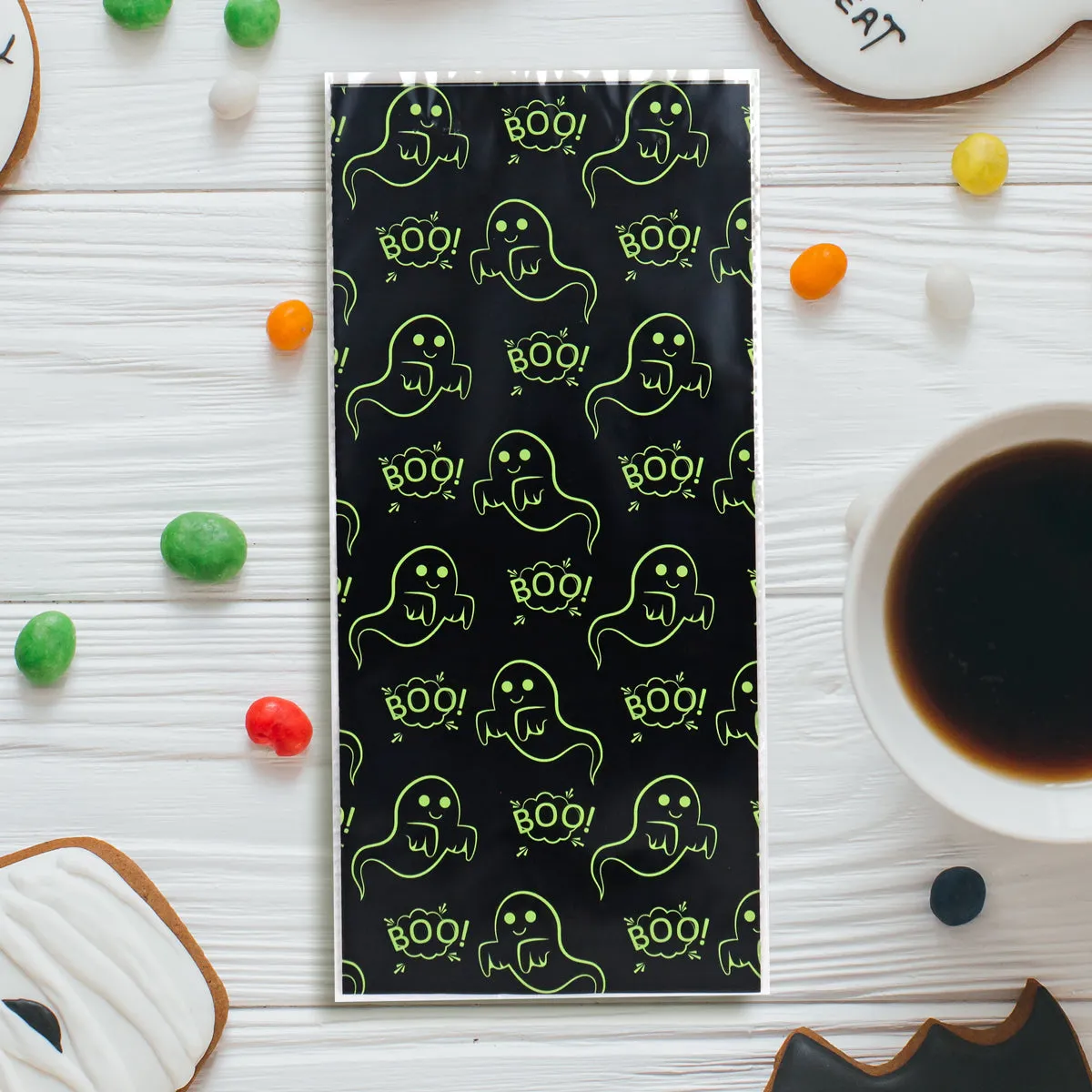 Bolsas de Celofán para Dulces con Diseo de Fantasma