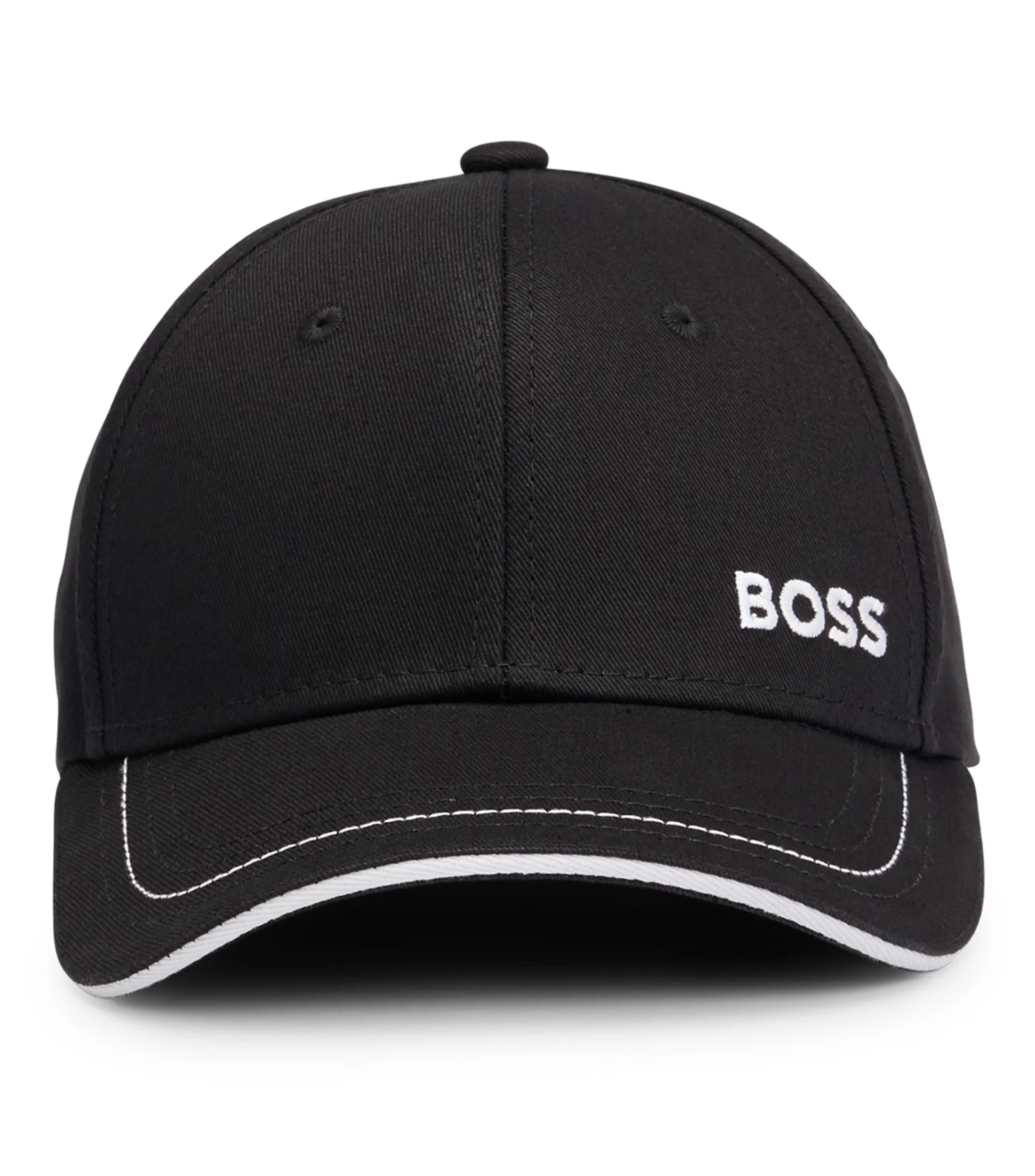 Boss Gorra de sarga de algodón con detalle de logo Hombre