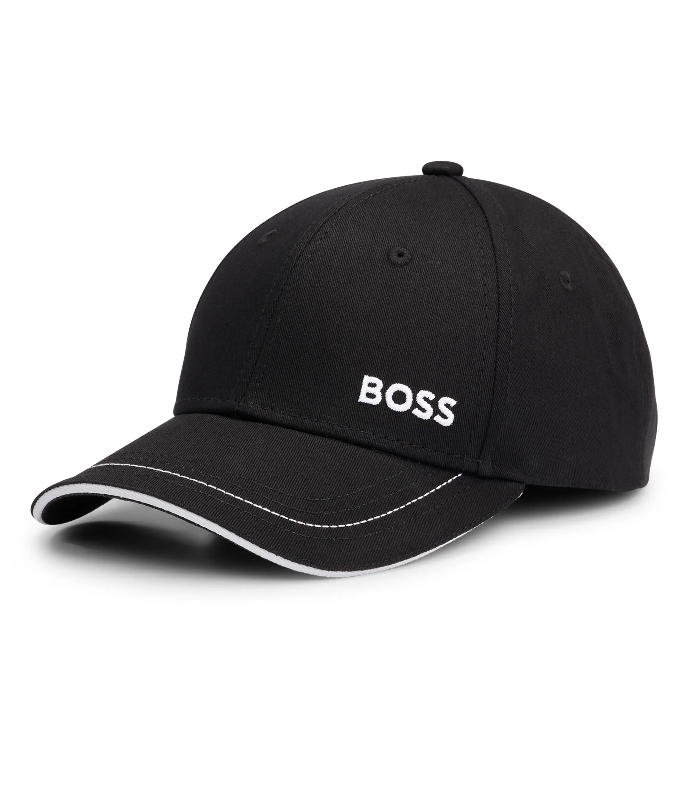 Boss Gorra de sarga de algodón con detalle de logo Hombre