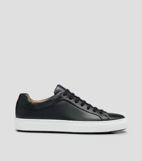 Boss Tenis de piel con suela tipo cupsole y detalles de logo elaboradas en Italia Hombre