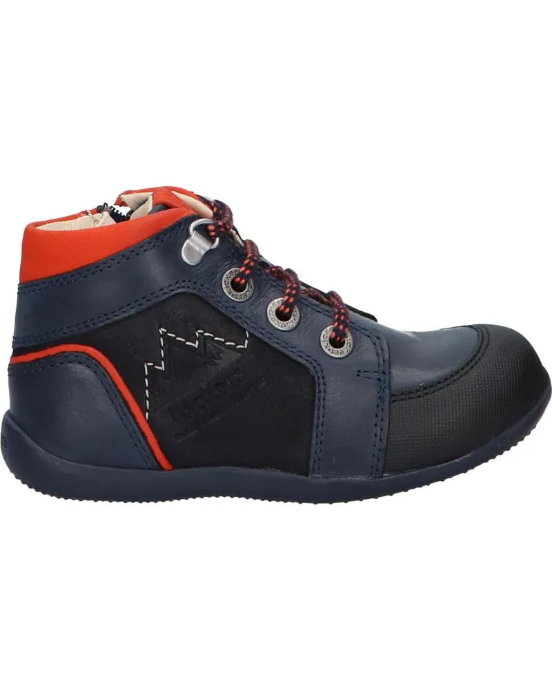 BOTAS DE NIñA Y NIñO KICKERS 87860210 BINS MOUNTAIN 103 MARINE ORANGE
