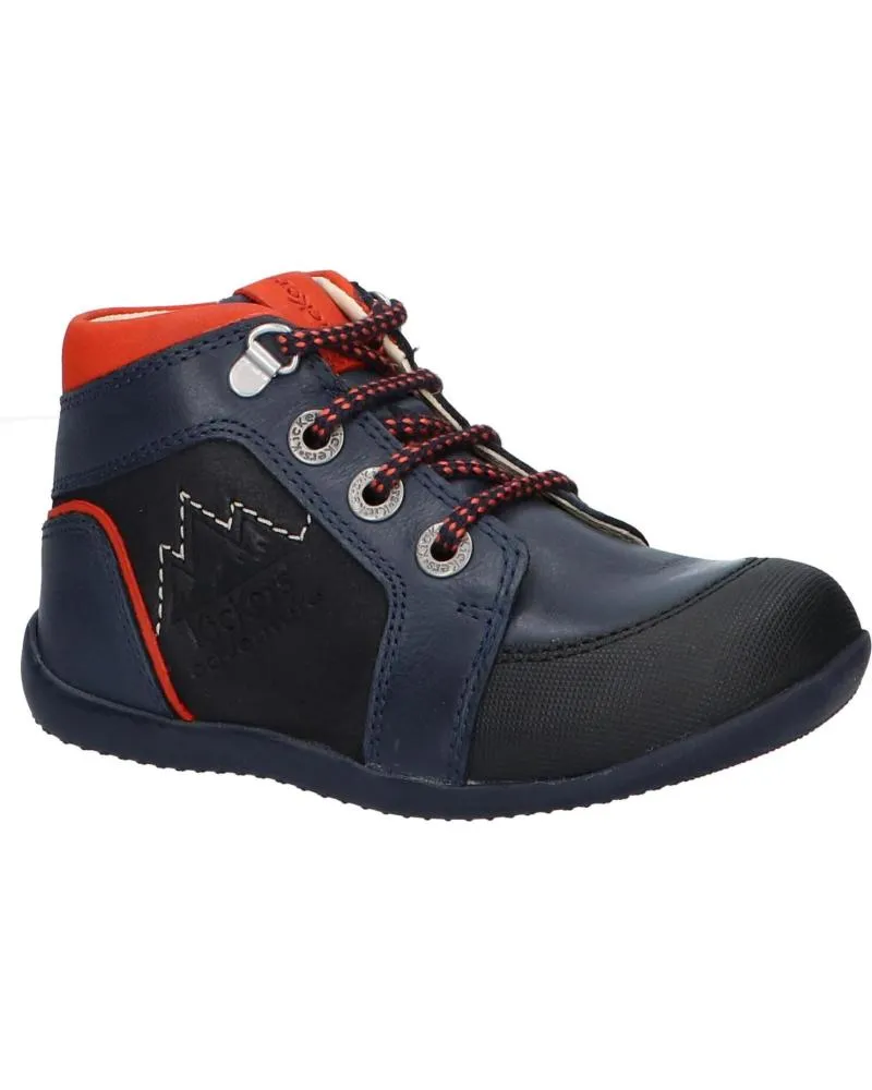 BOTAS DE NIñA Y NIñO KICKERS 87860210 BINS MOUNTAIN 103 MARINE ORANGE