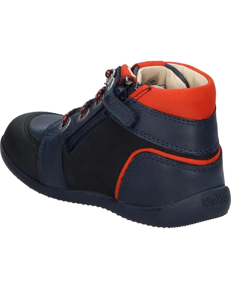 BOTAS DE NIñA Y NIñO KICKERS 87860210 BINS MOUNTAIN 103 MARINE ORANGE