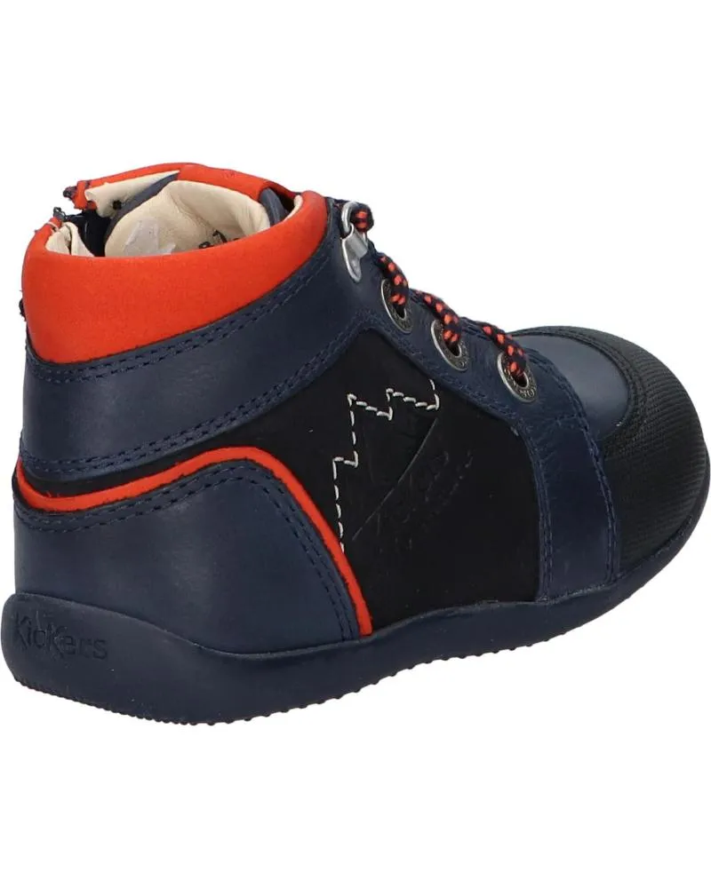 BOTAS DE NIñA Y NIñO KICKERS 87860210 BINS MOUNTAIN 103 MARINE ORANGE