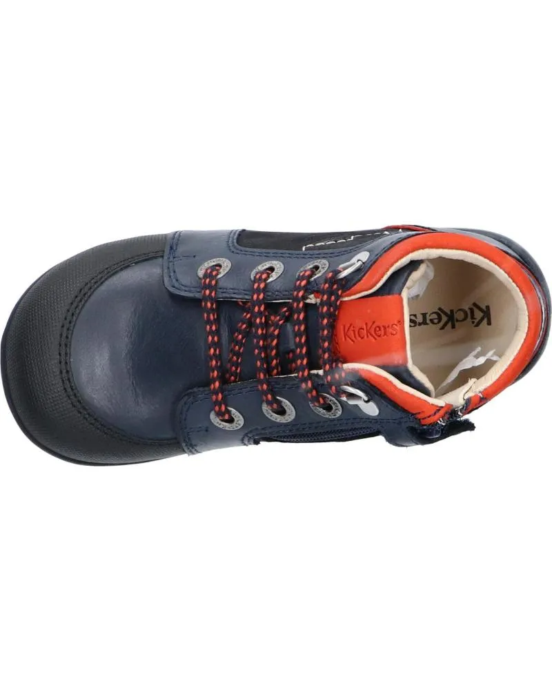 BOTAS DE NIñA Y NIñO KICKERS 87860210 BINS MOUNTAIN 103 MARINE ORANGE