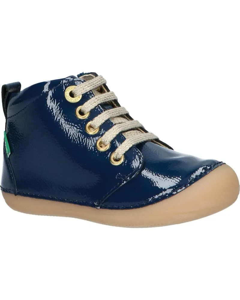 BOTAS KICKERS  DE NIñA Y NIñO 94779010 SONIZIP  53 BLEU VERNIS