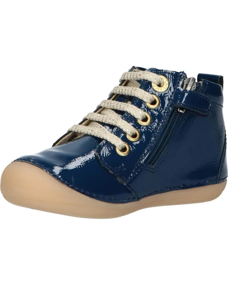 BOTAS KICKERS  DE NIñA Y NIñO 94779010 SONIZIP  53 BLEU VERNIS