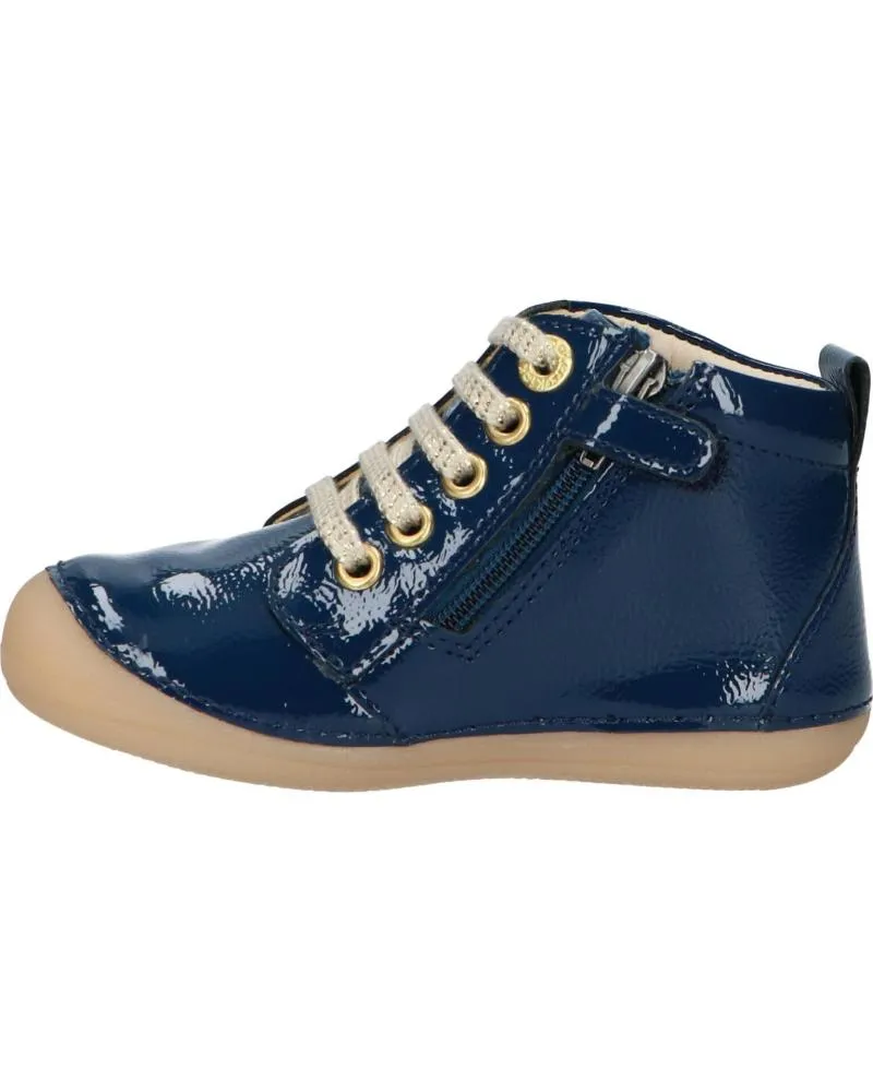 BOTAS KICKERS  DE NIñA Y NIñO 94779010 SONIZIP  53 BLEU VERNIS
