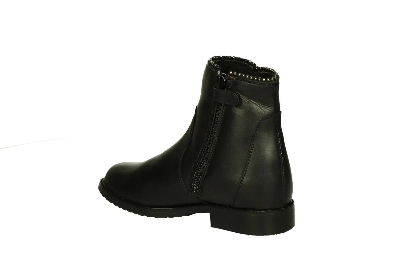 Botin Liso Vivo Bolitas Metal