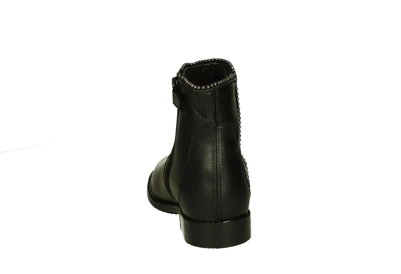 Botin Liso Vivo Bolitas Metal