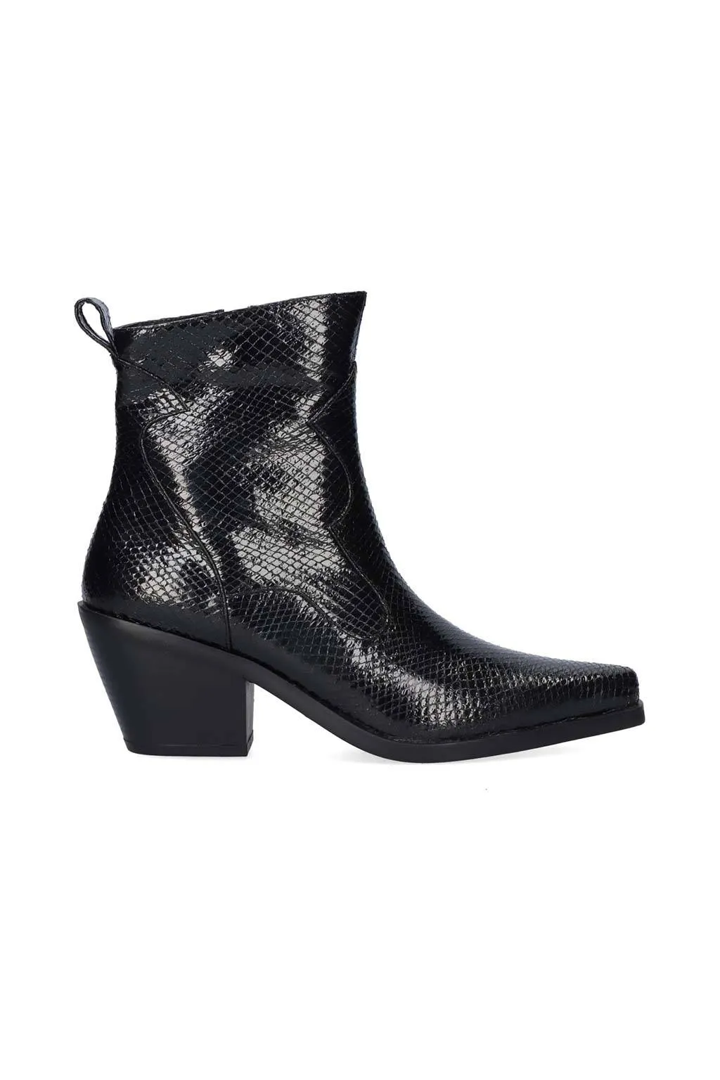 botin metalizado de mujer befree exe sanse 2320 black