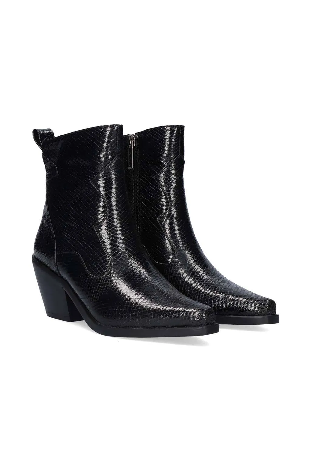 botin metalizado de mujer befree exe sanse 2320 black