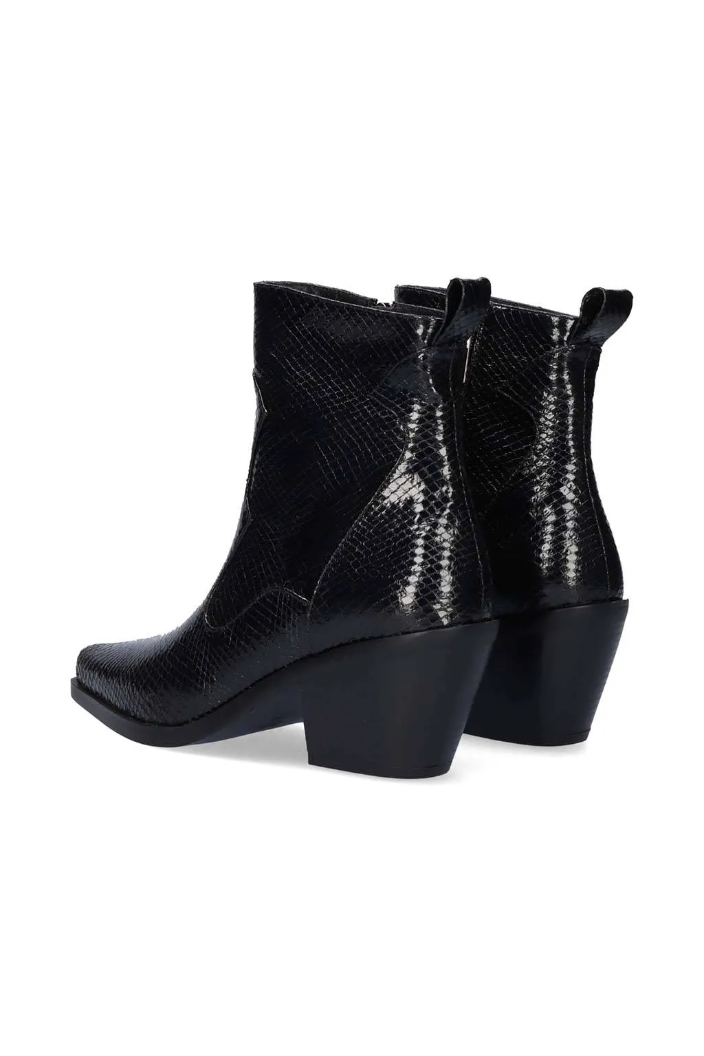 botin metalizado de mujer befree exe sanse 2320 black