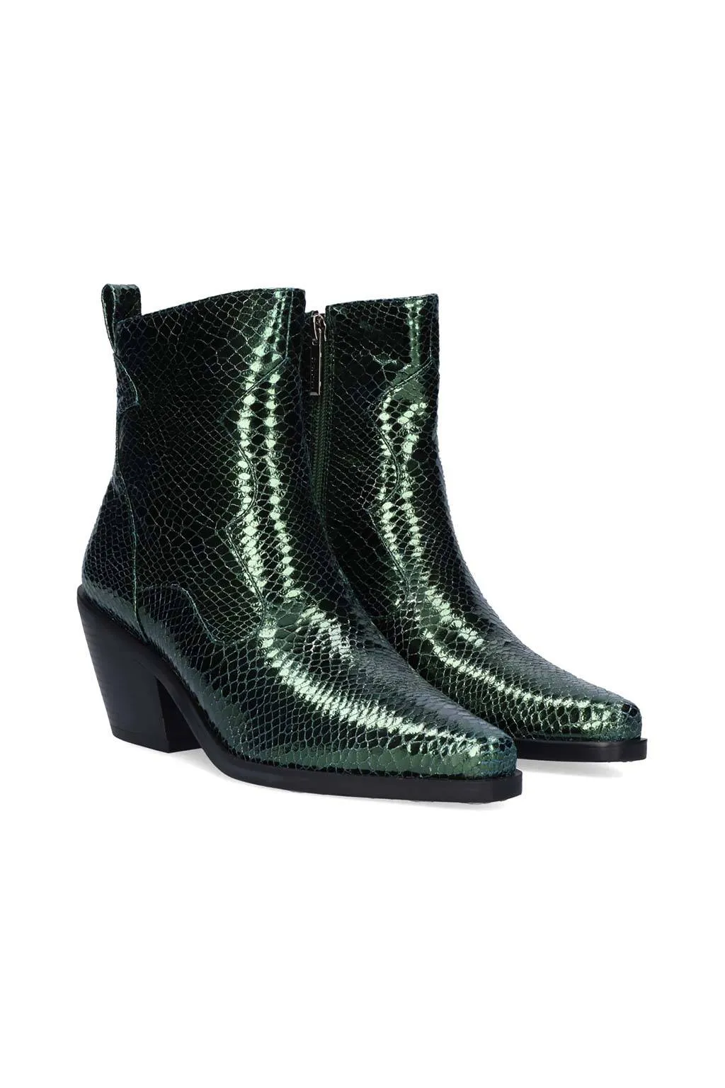 botin metalizado de mujer befree exe sanse 2320 green