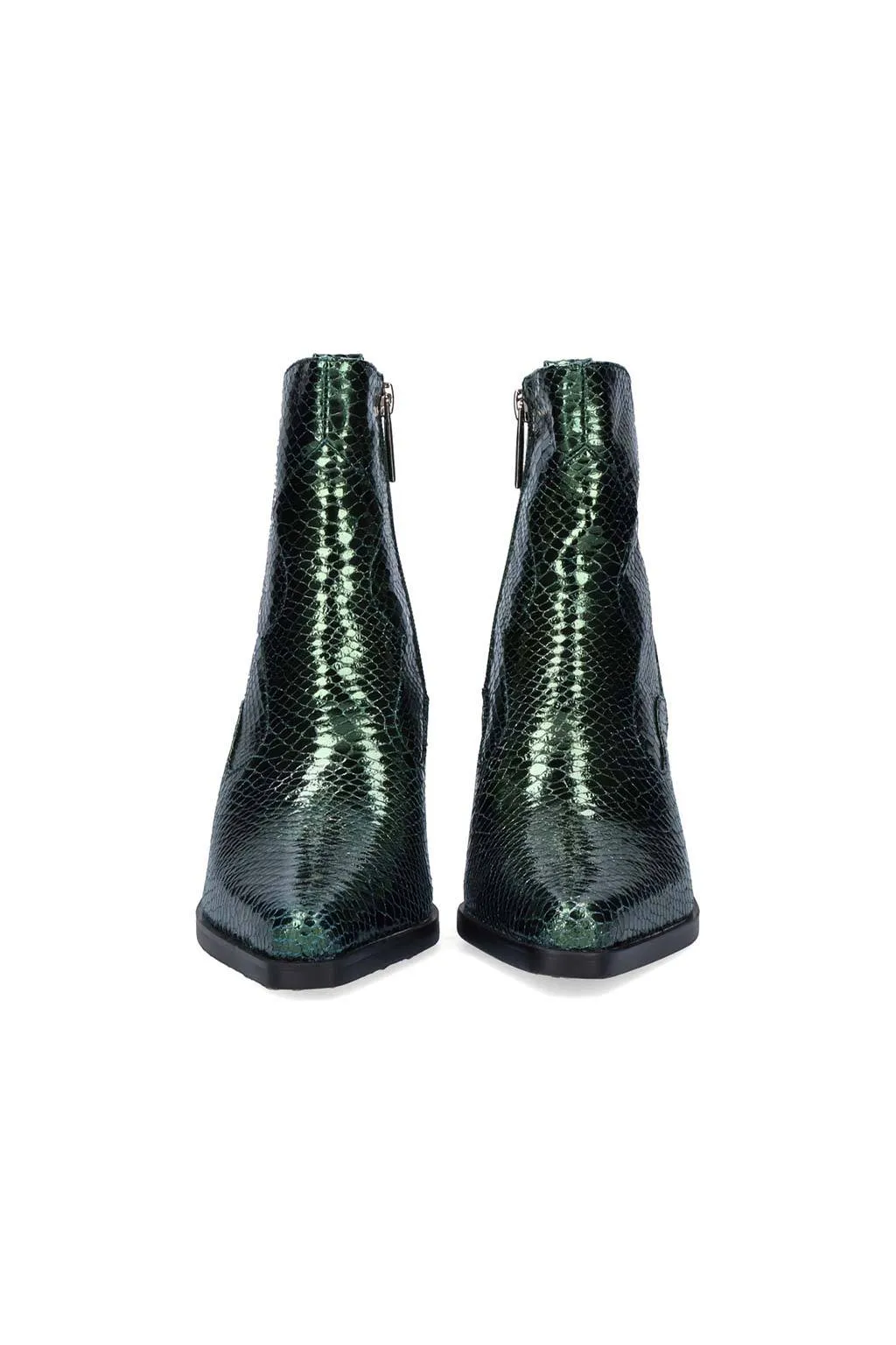 botin metalizado de mujer befree exe sanse 2320 green