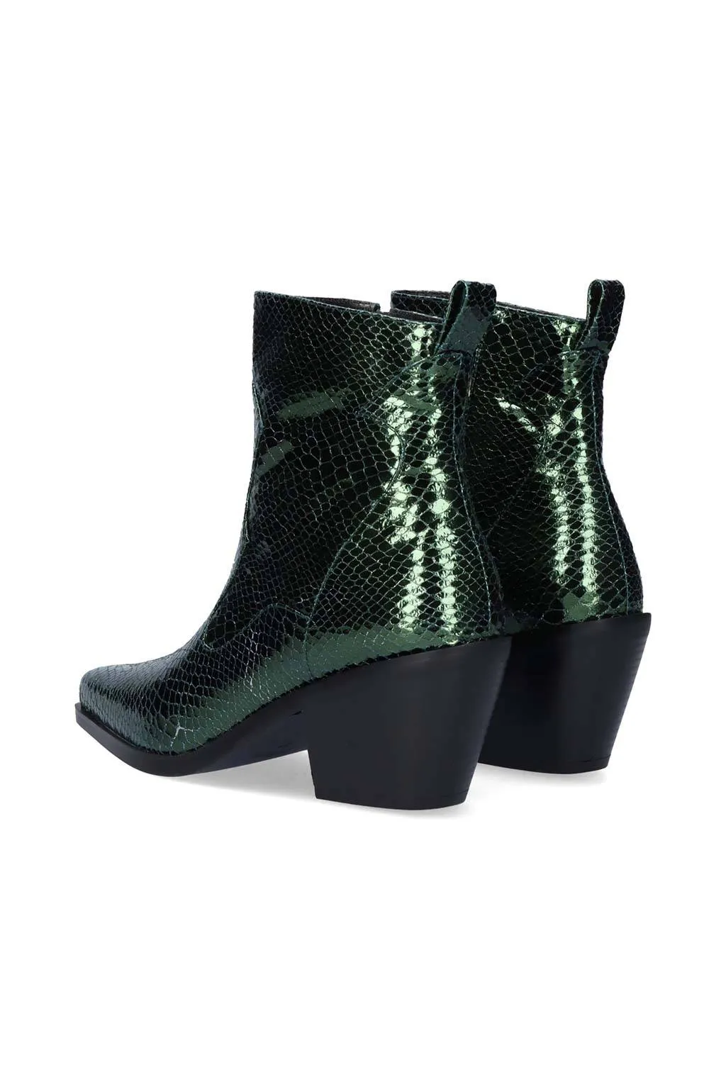botin metalizado de mujer befree exe sanse 2320 green