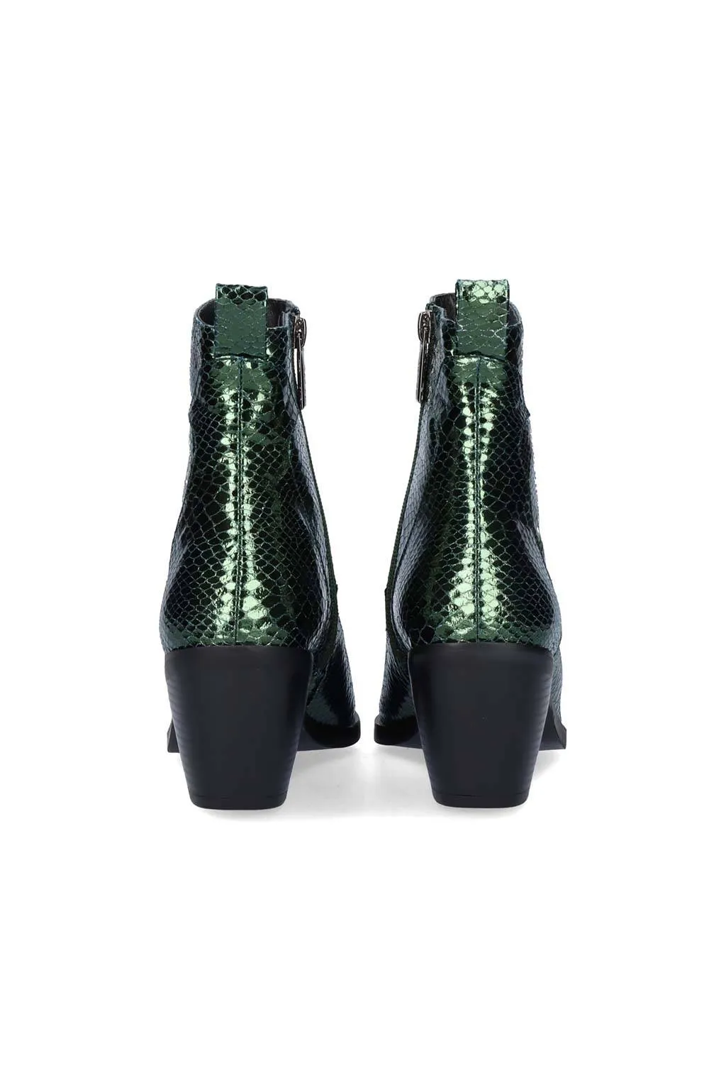 botin metalizado de mujer befree exe sanse 2320 green