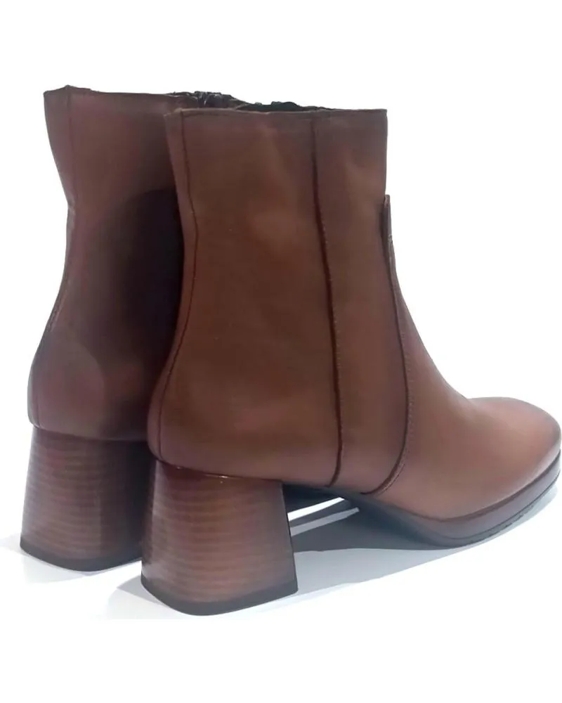 Botines DCHICAS  de Mujer BOTIN CASUAL DE PIEL CON TACON  CUERO