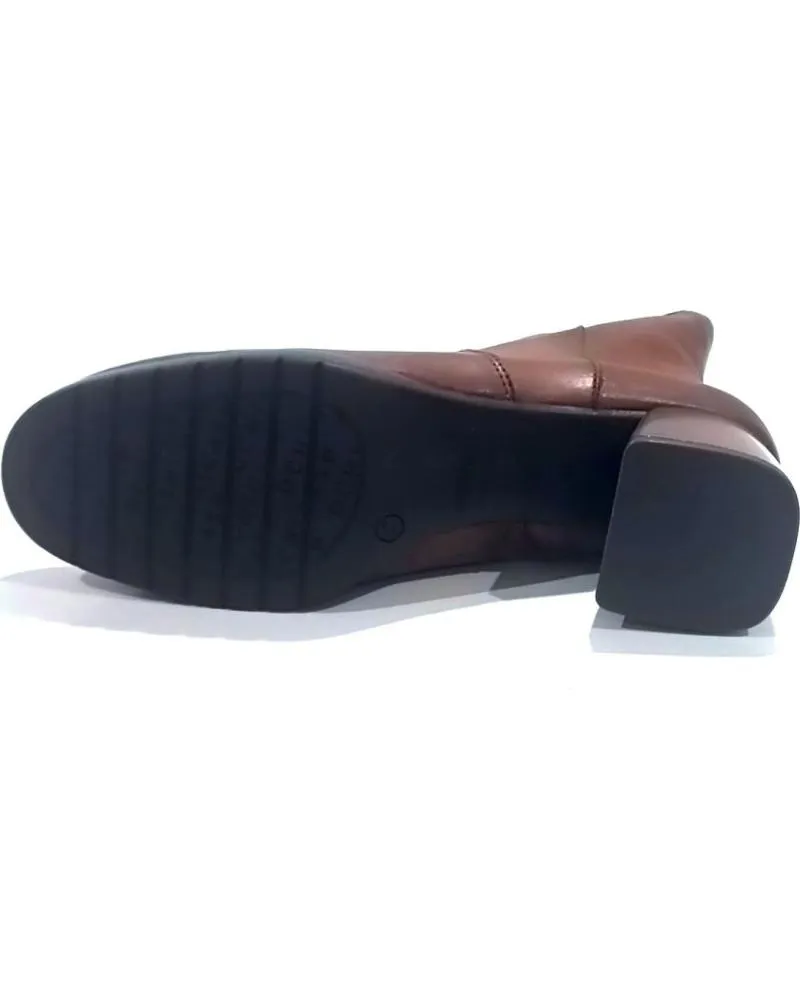 Botines DCHICAS  de Mujer BOTIN CASUAL DE PIEL CON TACON  CUERO