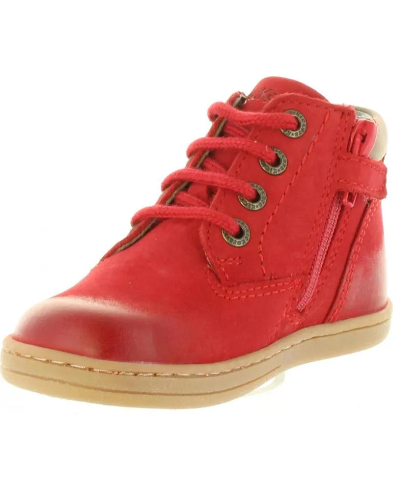 BOTINES DE NIñA Y NIñO KICKERS 53793510 TACKLAND 4 ROUGE
