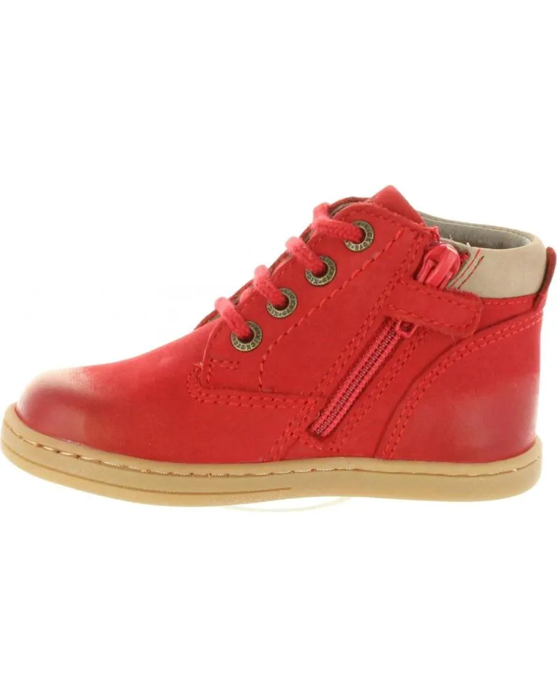 BOTINES DE NIñA Y NIñO KICKERS 53793510 TACKLAND 4 ROUGE