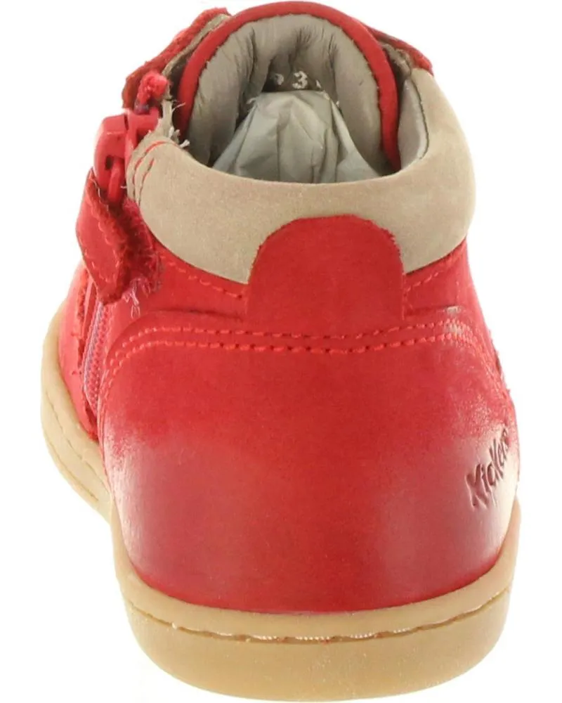 BOTINES DE NIñA Y NIñO KICKERS 53793510 TACKLAND 4 ROUGE
