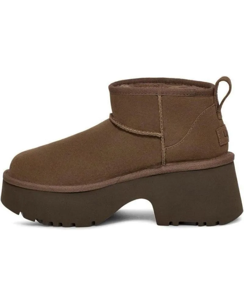 Botines UGG  de Mujer BOTINES PLANOS W CLASSIC ULTRA MINI NEW MUJER TAUPE  MARRóN